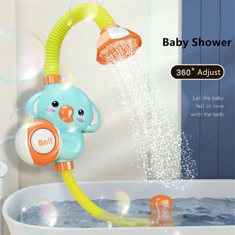 Juguete de baño automático para bebé, rociador de bañera portátil, bomba de agua, regalo divertido