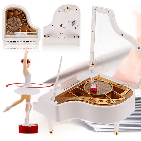 Clockwork Type Music Box Birthday Presents Musical Instrument Box Party Props Household Mini Ornaments for Souvenirs Decorations