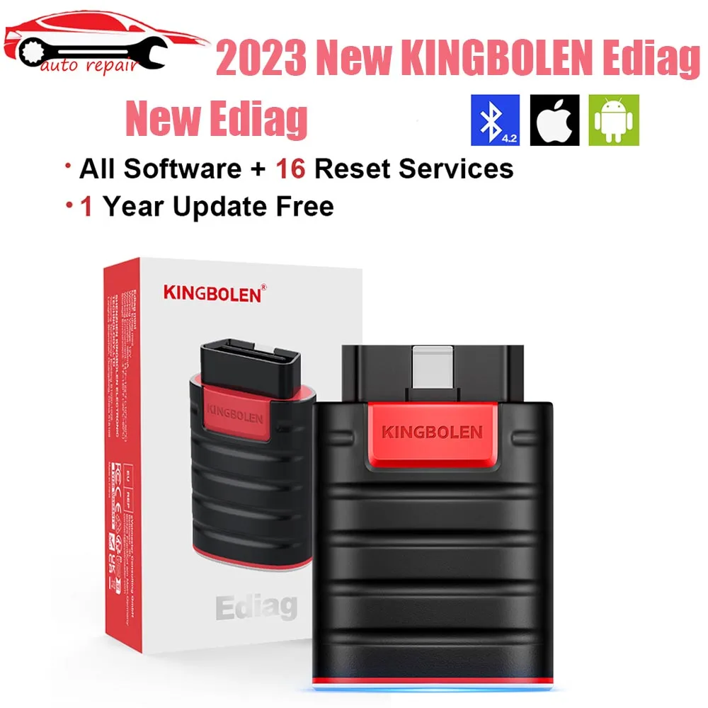 KINGBOLEN Ediag ECU Coding Active Test Car Diagnostic Tools 1 Year Free Car OBD2 Scanner Tools Code Reader PK THINKCAR THINKDIAG