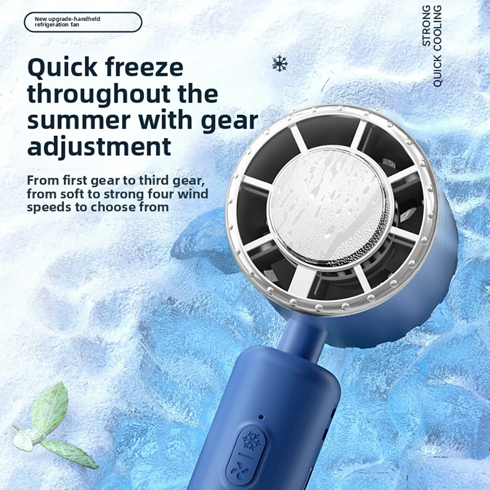 Mini New 3 Speeds Fan Cooling Fan Camping Outdoor 2000mAh Battery Portable 90 ° Rotation Desktop Mountaineering Buckle Fans