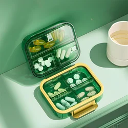 Mini Dispensing Environmental Protection Moisture-Proof Travel Independent Pill Portable Multi-cell Pill Box Packing Storage