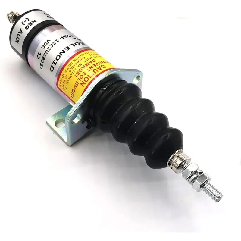 

MUGURO 12V Cut Off Solenoid 1504-12C2U1B1S1 for Kubota DF-750 Engine