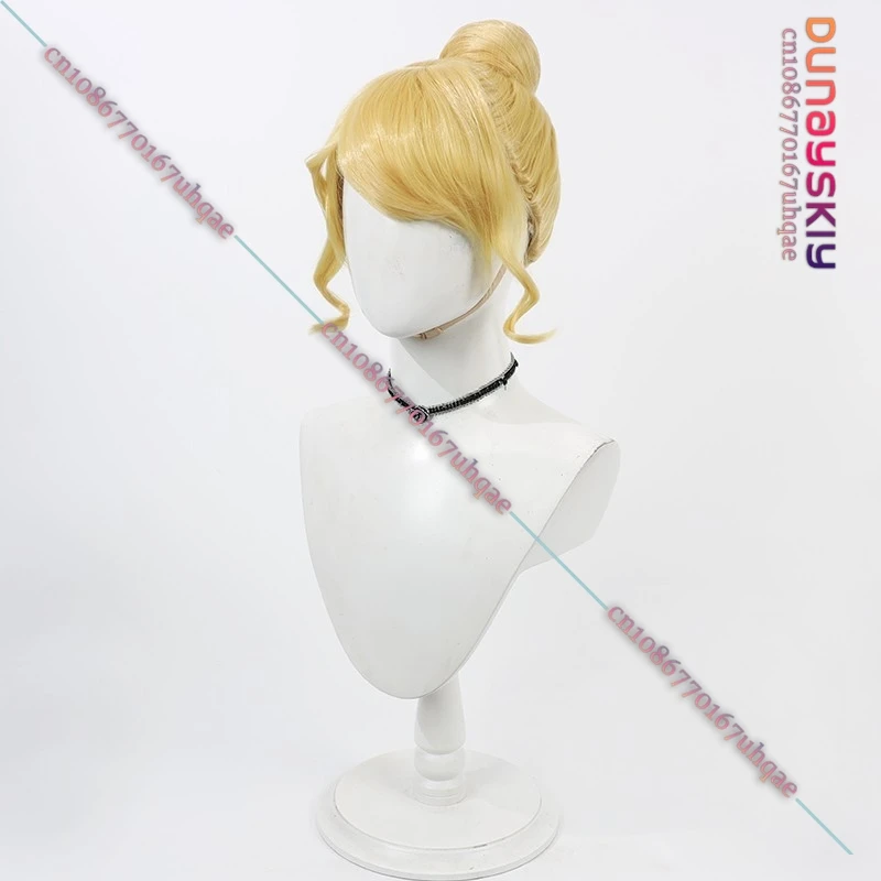 Cinderella Wig for Adult Princess Cosplay Wigs Blonde Wigs with Buns Cinderella Updo Hair RolePlay Halloween Costume Customized