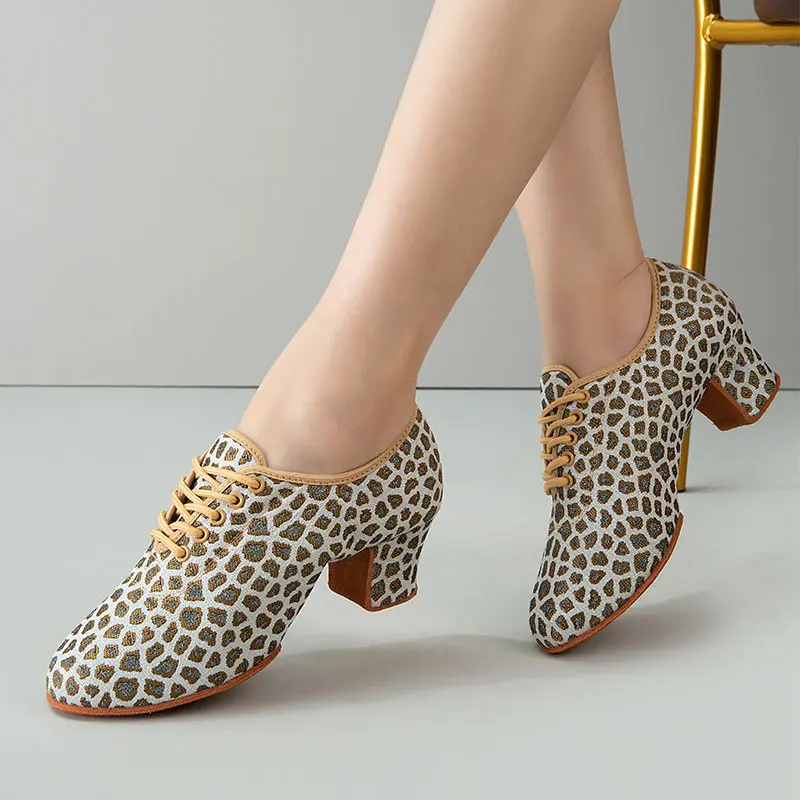 Latin Dance Shoes Woman Jazz High Heels Ballroom Salsa Latino Female Modern Training Dancing Sneakers Zapatos Baile Latino Mujer