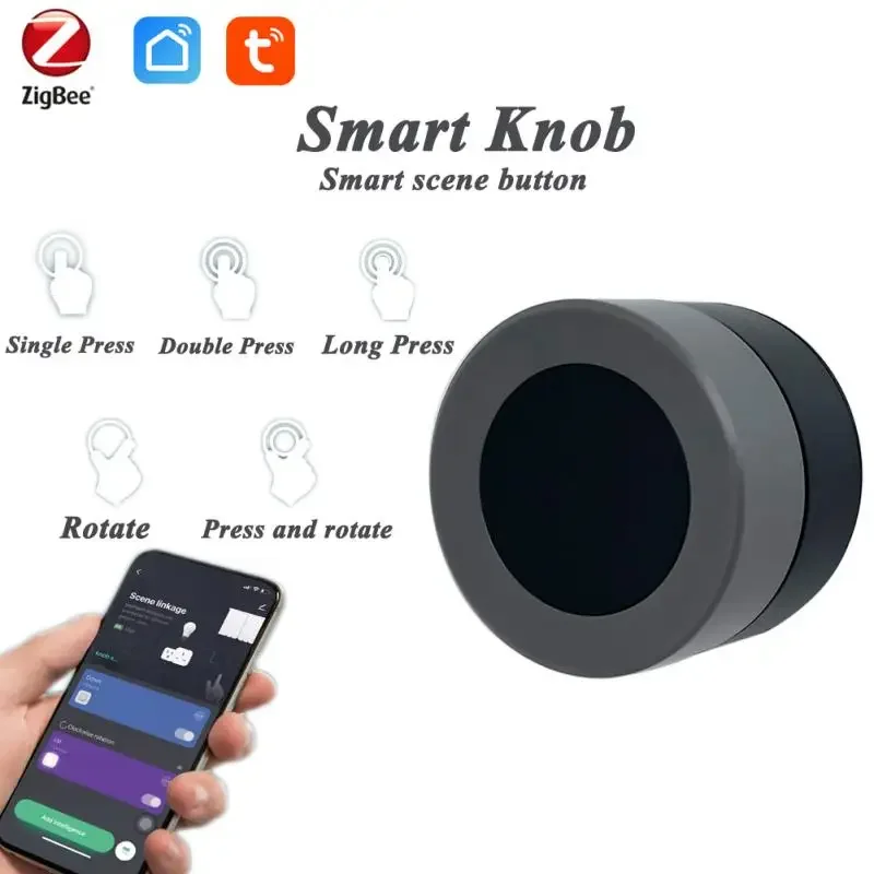 Imagem -06 - Tuya Zigbee Smart Knob Scene Switch Botão sem Fio Pressione Controle Remoto Automação Via Gateway Vida Inteligente Smart Home pc Pcs