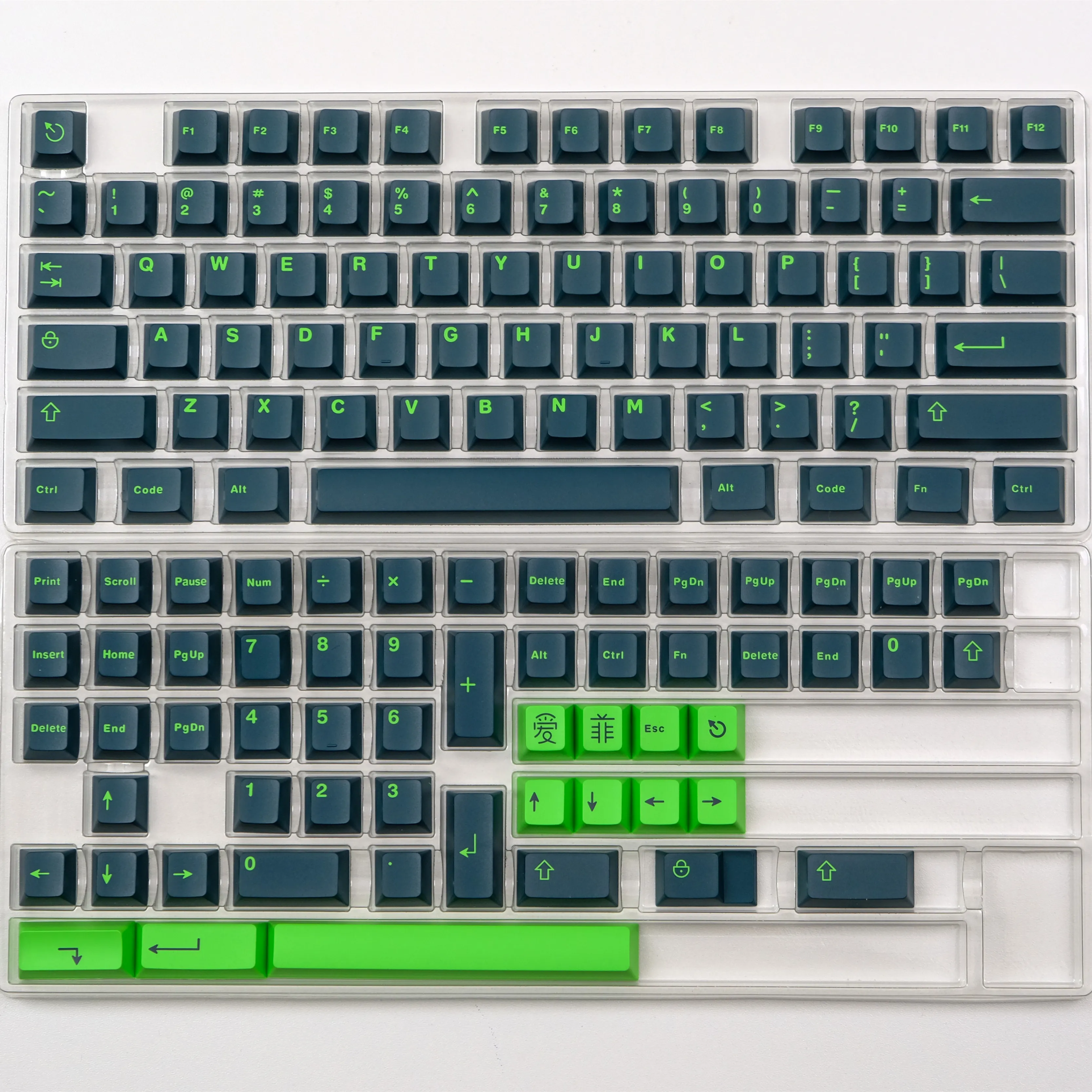 GMK Wavez Cherry Profile Double Shot 132 toetsen ABS-materiaal voor mechanisch toetsenbord 7u spatiebalk toetsen KIT