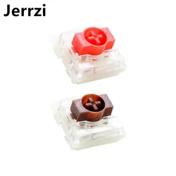 Jerrzi-メカニカルキーボードスイッチ,ローププロファイル,45g,ブラウン,レッド,触覚,5ピン,超薄型,究極のMXメカニカルキーボード用