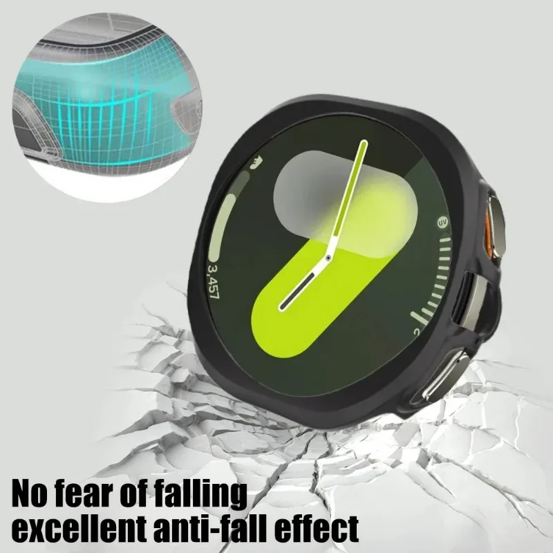 PC Case for Samsung Galaxy Watch 7 40mm 44mm Protection Case Plastic Coverage Protector Bumper No Glass SmartWatch Accessories