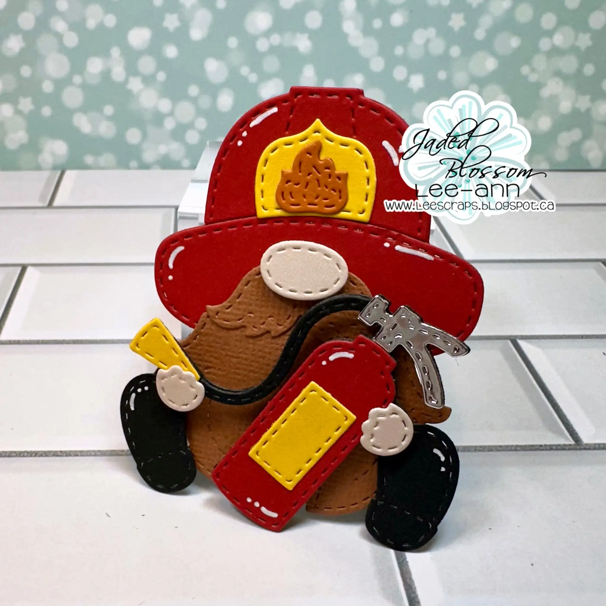 Firefighter Firetruck Metal Cutting Dies Clear Stamps DIY Scrapbook Craft Decoration Embossing Template Greeting Card 2024 New