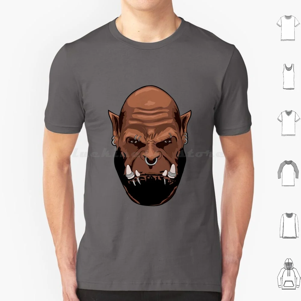 Garrosh Hellscream T Shirt 6Xl Cotton Cool Tee Wow Garrosh Varian Orc Maghar Draenor Horde World Of Monster Horror