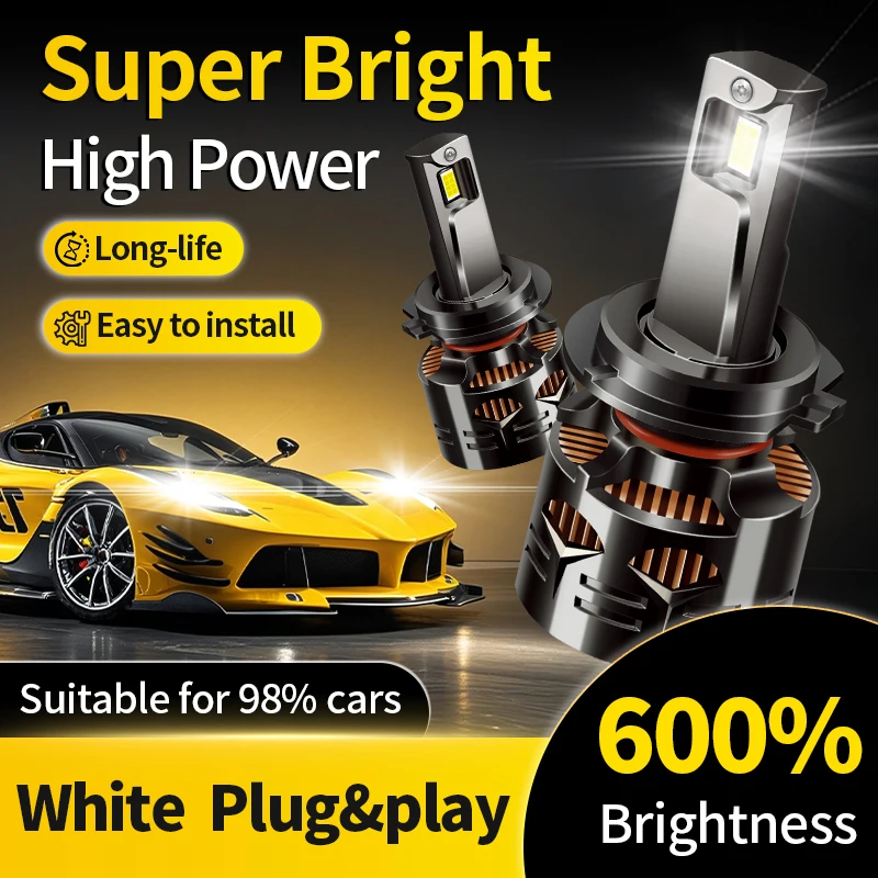 

2PCS 30000LM H7 LED Canbus Lights Bulb CSP Chip MINI Lighting Headlight Headlamp 12V 6000K White For Toyota Corolla E12