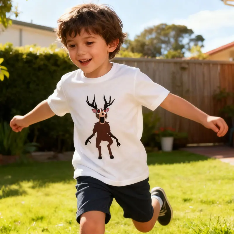 Fashion TEE 99 Nights in The Forest T-Shirt for FUNNY Gaming Gamer Unique Short-sleeved T-shirt Gift Idea Clothes for Boys Girls