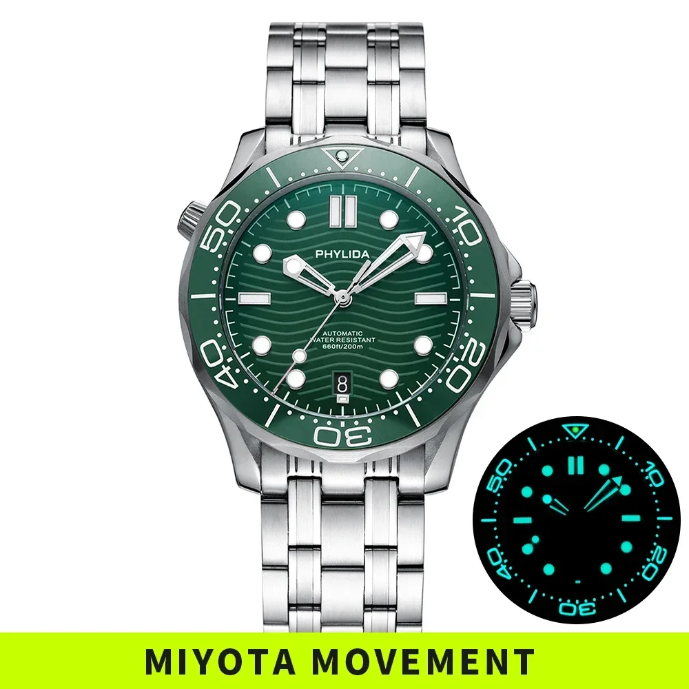 時計 PHYLIDA OO7 automatic watch PHYLIDA 41mm Men's Watch 007 NTTD