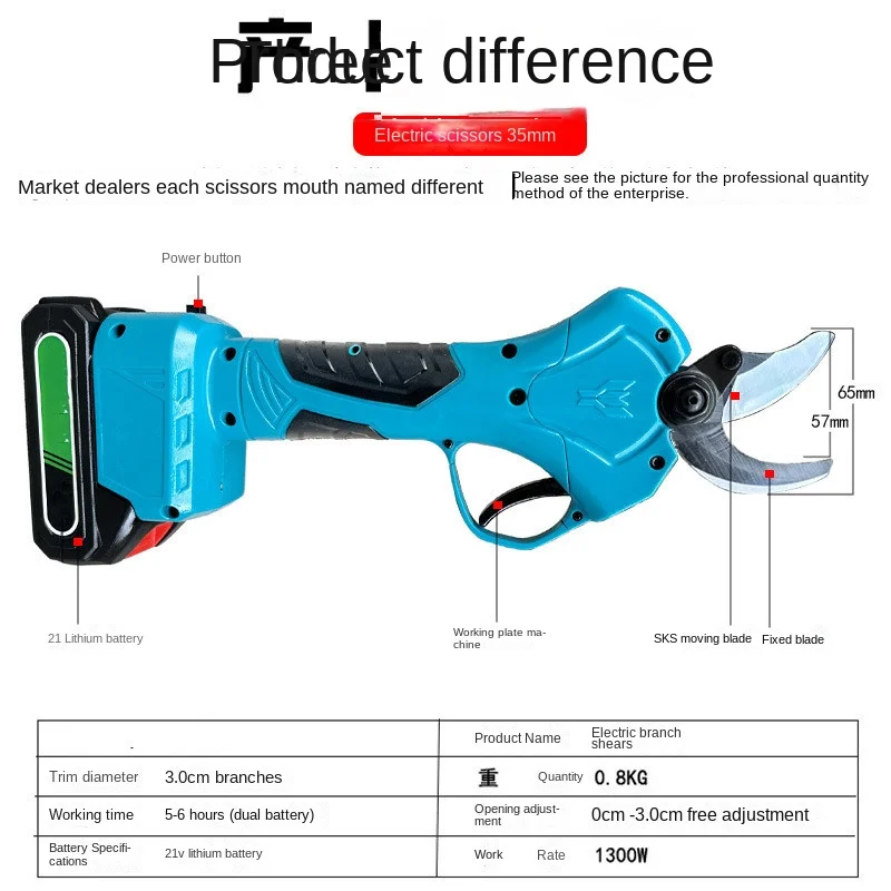 Electric Pruning Shears Pruning Machine Tijeras De Podar A Batería Makita 전동전지가위 전지가위 전동 전지가위 충전식 마끼다 전동 전지가위 전동전지가위 전정가위 전지가위