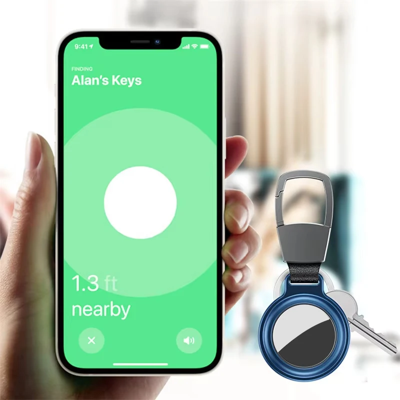 2024 neu für Airtag Metall gehäuse Schutz mit Schlüssel bund Metall magnetisch stoßfest Anti-Kratz-Absturz Schutzhülle für Airtag