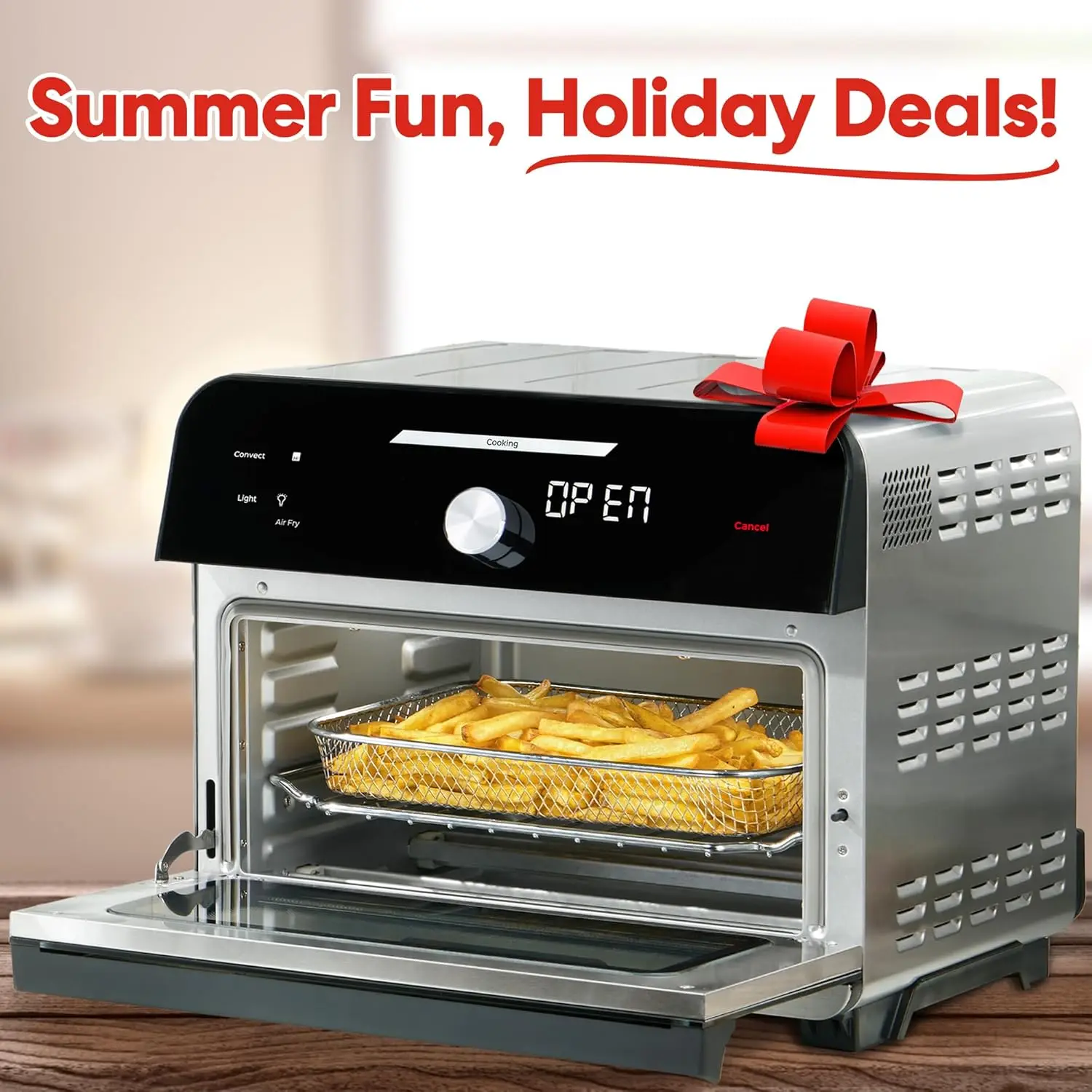 Instant Omni Plus 19QT/18L Toaster Oven Air Fryer, 10-in-1 Functions, Fits 12