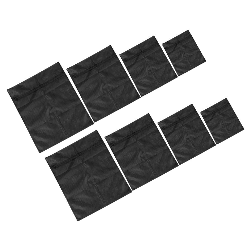 

2 Set Laundry Bags for Washing Clothes Mesh Lingerie Hand Washer Polyester Small Shoes Black Material Breathable Design