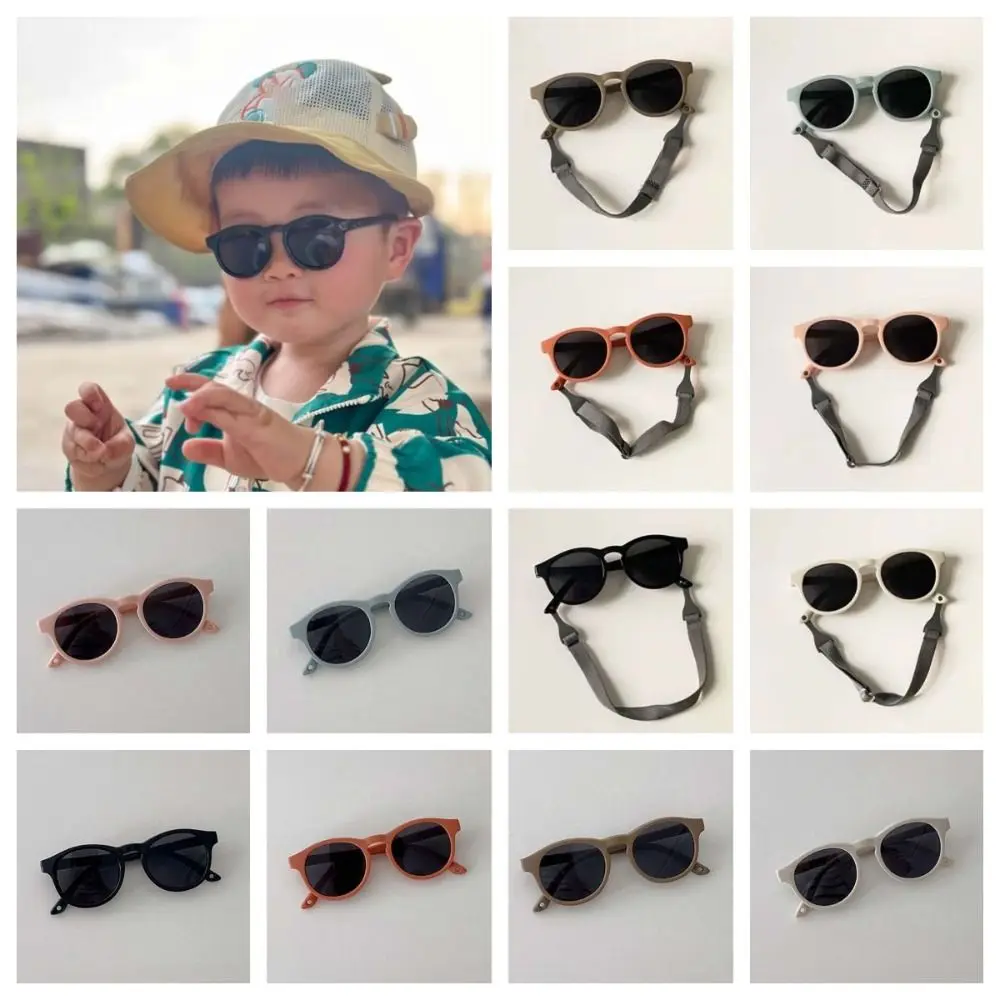 

Party UV400 Children Sunnies Solid Color Classic Kids HD Sunglasses Lightweight Decorative Anti-UV Glasses Gift