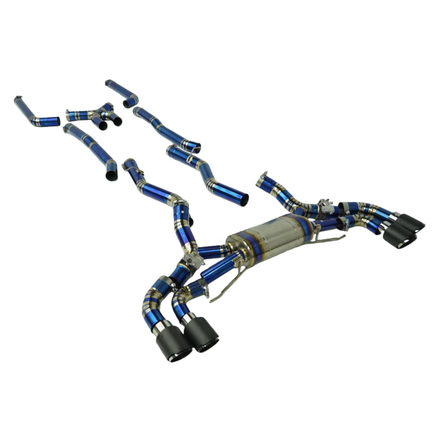 For DEX Performance Exhaust System for F90 M5 4.4L Turbo Full Exhaust Catback Valvetronic Exhaust Downpipe Titanium Alloy