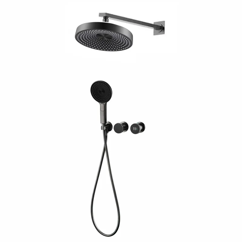 

Gunmetal gray Digital Display Shower Faucet Set/Shower Spout Faucet/Bathroom Shower Faucet Set,Rain Shower set