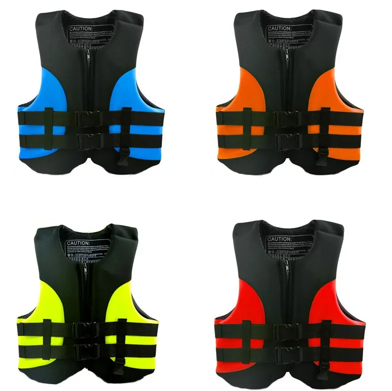 Qualified Life Jacket Adults Unisex Neoprene Life Vest  Boat Floating Vest for Drift Fishing Rafting Surfing