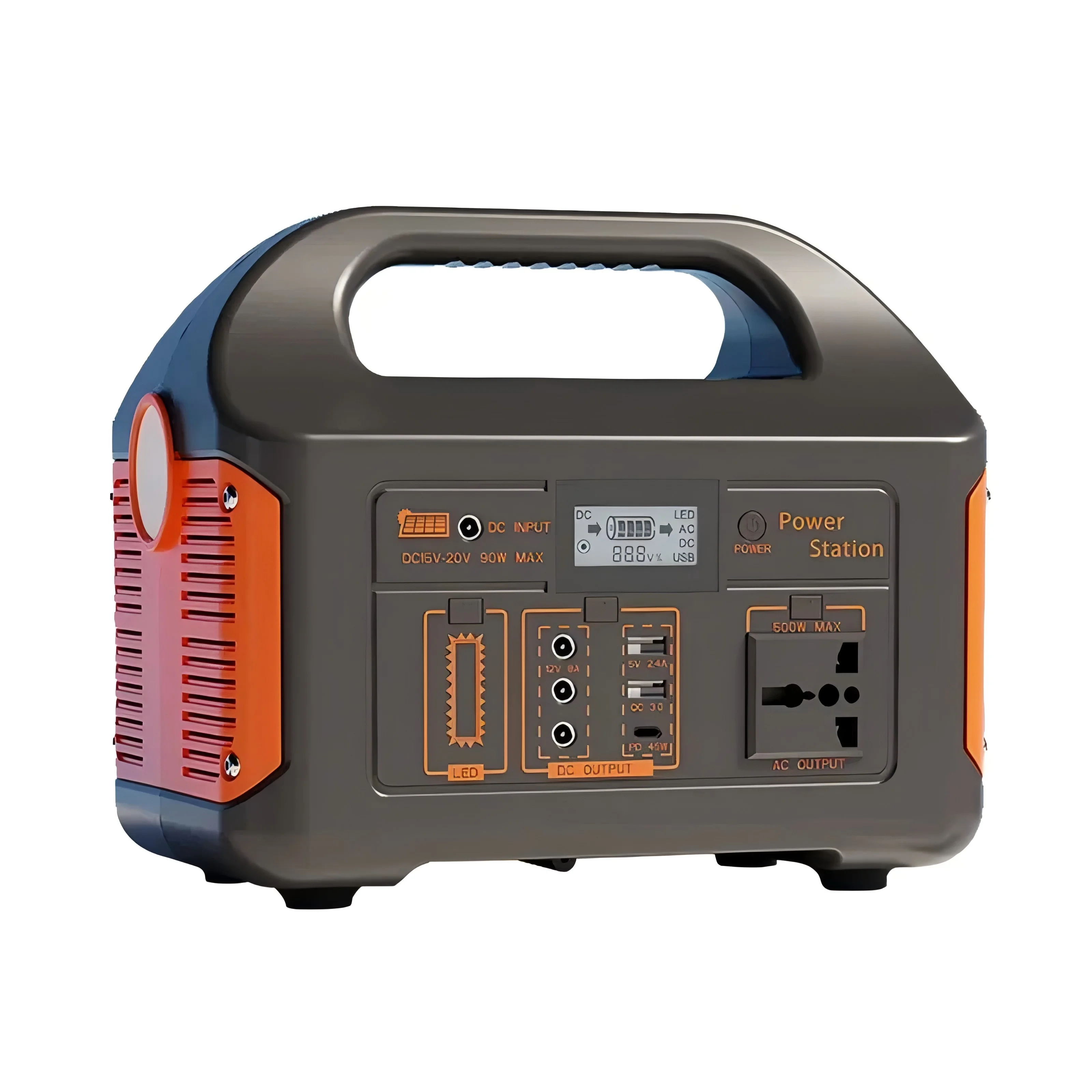 Gaiaray Tragbare Powerstation 460Wh 230Wh Outdoor-Solargenerator mit 220V 500W 300W AC-Anschluss Stromversorgung für Outdoor-Camping und Wohnmobile