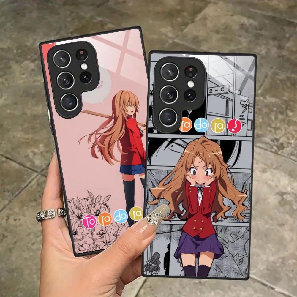 

Чехол для мобильного телефона Toradora Aisaka Taiga для Samsung Galaxy S25 S24 S23 S22 S21 S20 Note20 Plus FE Ultra Glass Cover Pretty