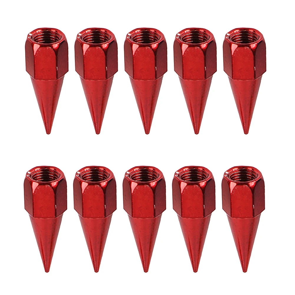 G1/8 Metal Grease Nozzle Tip 5PCS Red Needle Point Adapter for Automotive Motorcycle Truck Industrial Lubrication Tools