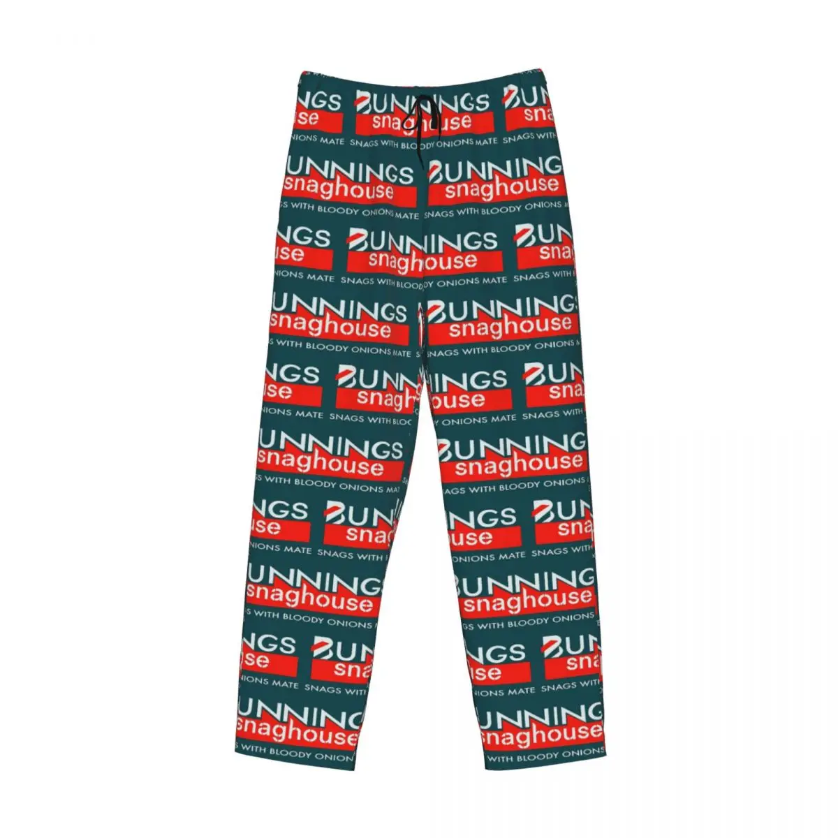 Custom Bunnings Snaghouse Pajama Pants Men Sleepwear Sleep Lounge Bottoms with Pockets