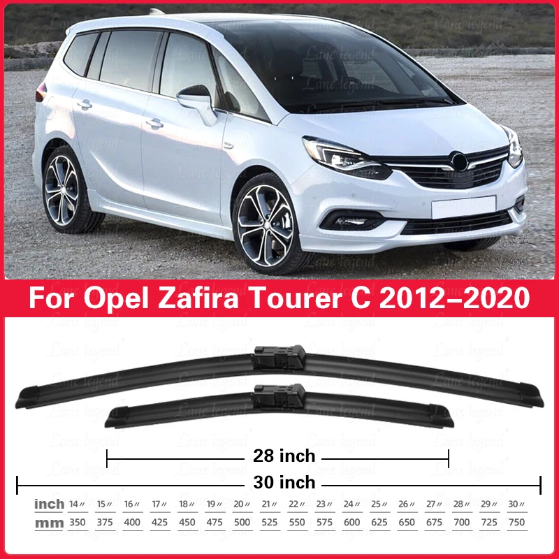 

Car Wiper Blades For Opel Zafira Tourer C 2012 - 2020 Front Rear Windscreen Windshield Wipers Car Accessories 30"+28"+14"