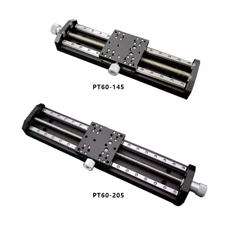 PT60-145 、PT60-205 المرحلة الخطية اليدوية الجديدة كبيرة الرصاص طويلة السكتة الدماغية دليل خطي الشريحة اليدوية