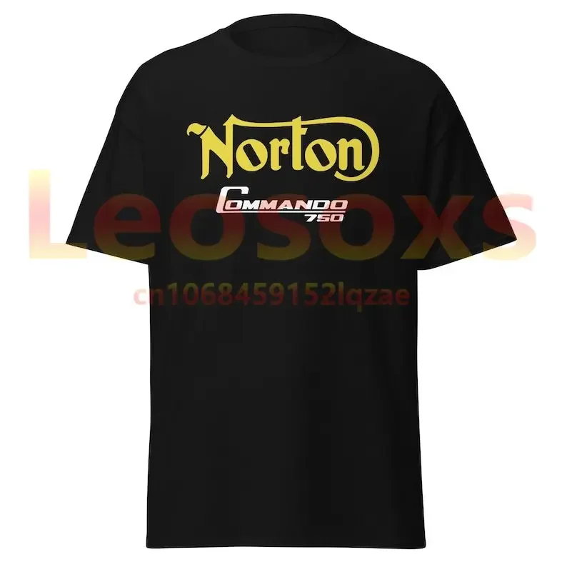 High quality men's Norton Commando black number 750 men's T-shirt printed short sleeveNO.1