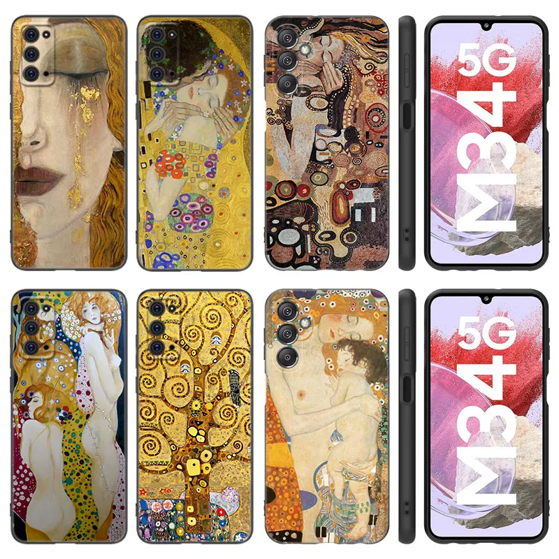 Gustav Klimt Case For Samsung M30 M31 S Note 10 Lite 20 Ultra M04 M13 M32 4G M14 M23 M33 M34 M42 M52 M53 M54 5G M11 M12 M21 M22