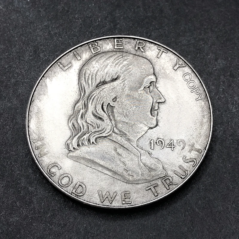 US 1948-1962 Franklin Liberty Bell 10 Year Half Dollar Replica Commemorative Coin Collect Home Decor Medal Old Money Gift