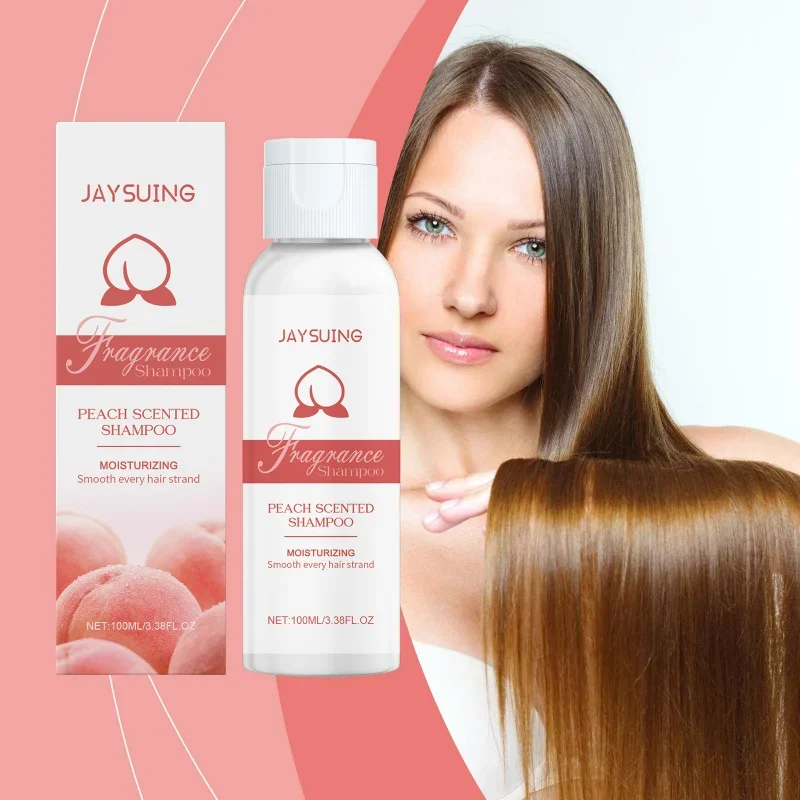 

White Peach Scented Shampoo for Women - Deeply Nourishes Dry Damaged Hair & Reduces Frizz with Long-Lasting Fragrance