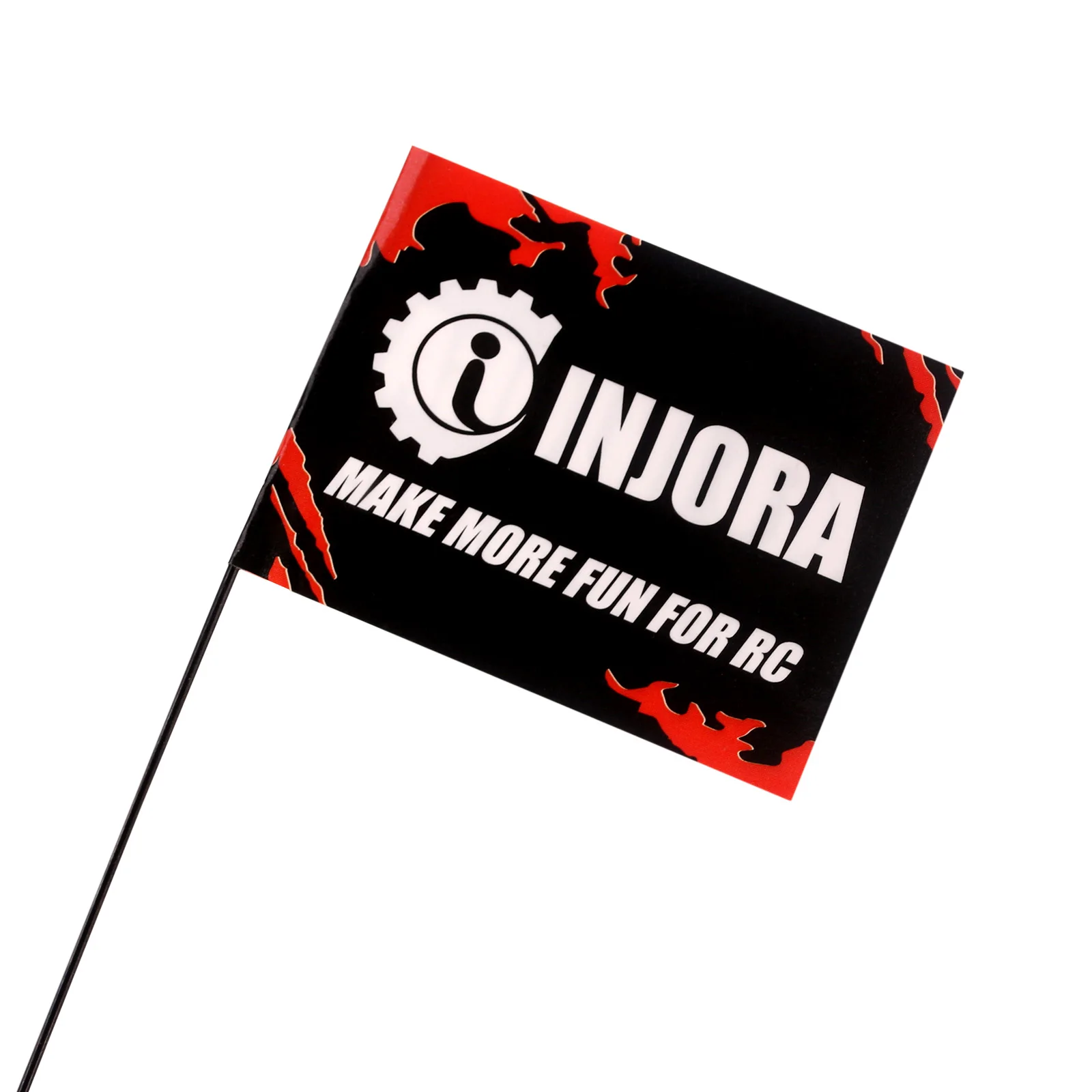 INJORA 15cm Decoration Antenna with Flag for 1/18 1/24 RC Crawler Car TRX4M SCX24 AX24 FCX18 FCX24