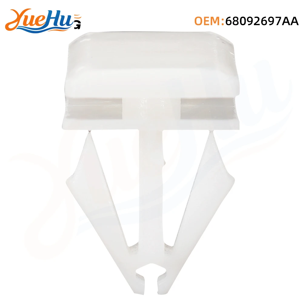 YUEHU 25PCS Rocker Panel Moulding Clips White Nylon 68092697AA Compatible with Jeep Liberty Dodge Durango Charger Chrysler 300