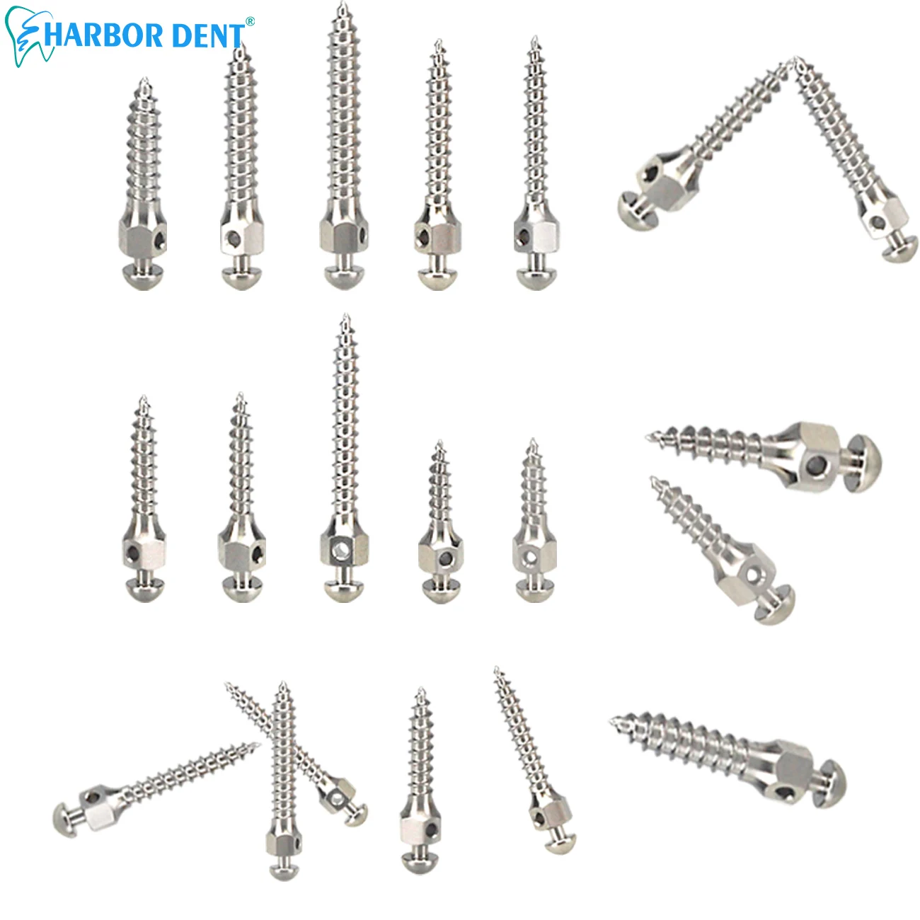 5pcs/pack Dental Orthodontic Micro Implant Screw Ortho Dental Mini Bone Anchorage Screw Root Canal Wrench Matching Material