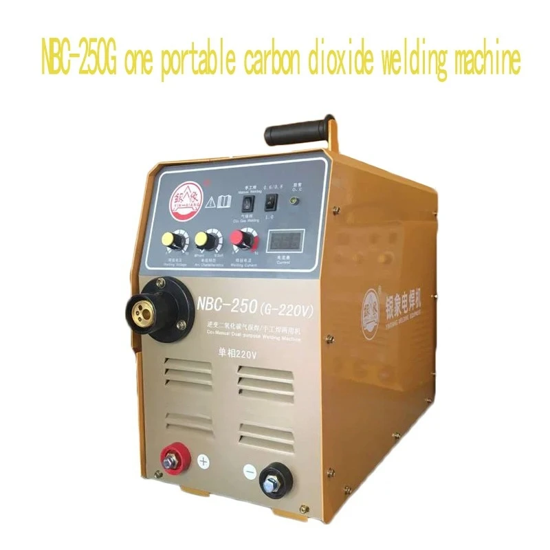 1PC Manual Welding Single-phase 220V Welder NBC-250G Portable Carbon Dioxide Gas Shielded Welder Small Welding Machine Tools