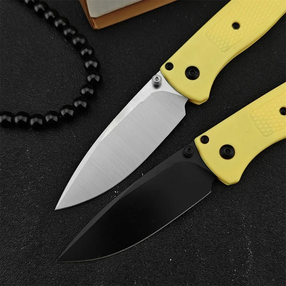 BM 535 Bugout EDC Munual Folding Pocket Knife Nylon Fibre Handle 440C Blade Survival Tactical Knife for Men Outdoor Hunting Tool