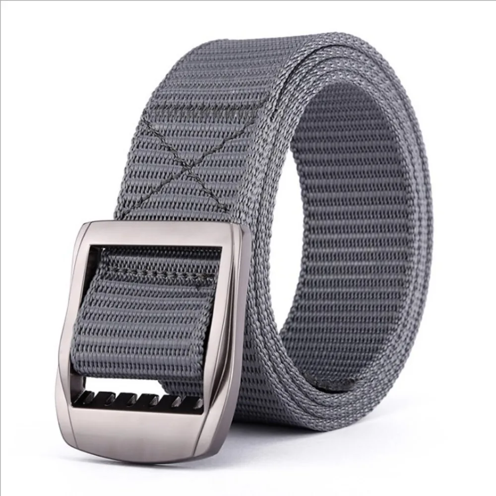حزام قماش رجالي متعدد الوظائف يسمح بمرور الهواء مع إبزيم تلقائي وحزام بإبزيم سريع التحرير وحزام سميك من النايلون للجنسين #1