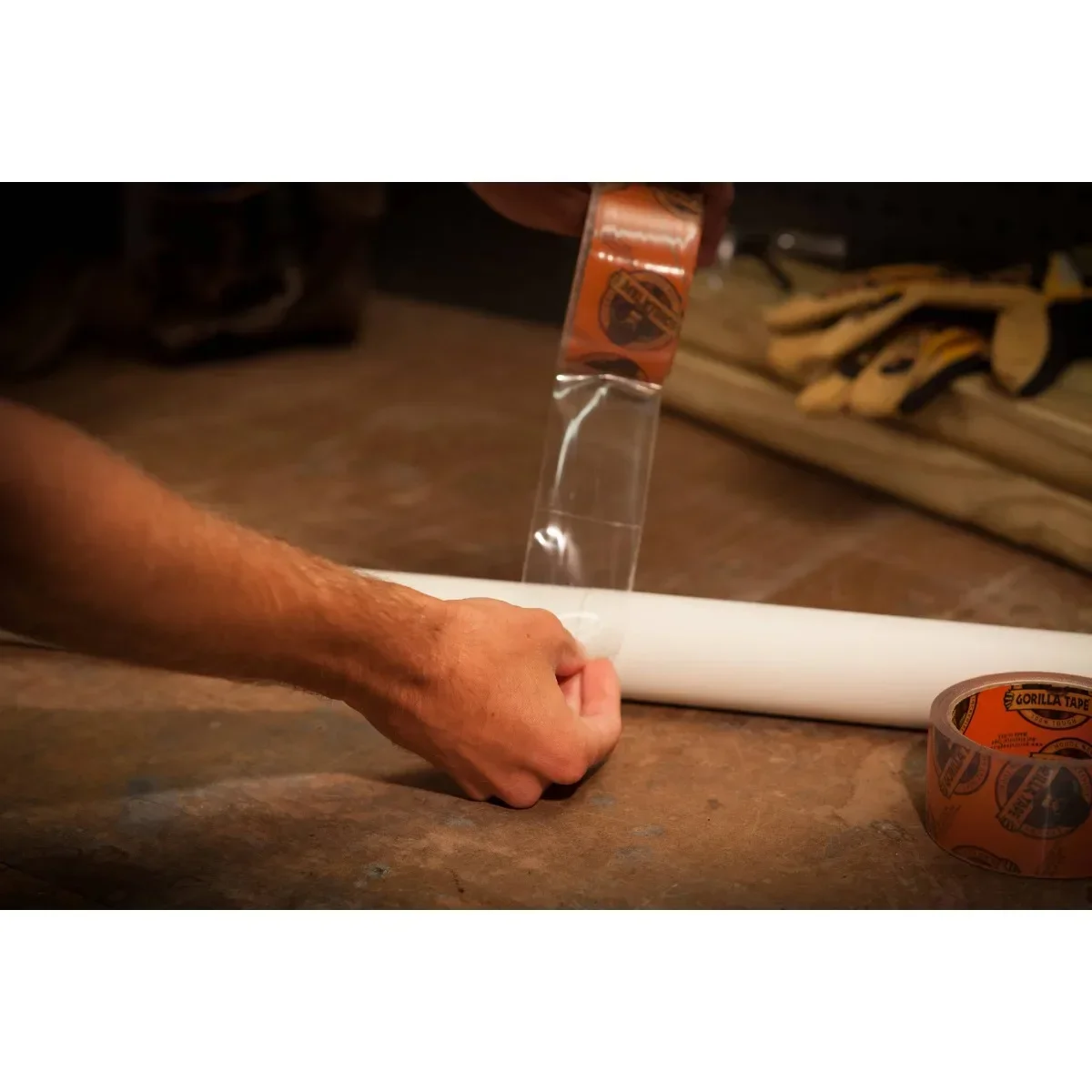 (4 عبوات) شريط شفاف، 1.88 بوصة × 18 ياردة - مقاوم للطقس للمشروعات والإصلاحات الداخلية أو الخارجية #3