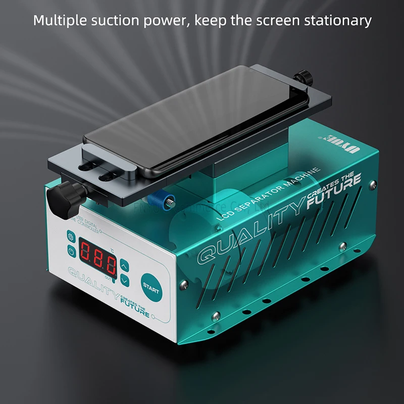 Uyue 958S-2หน้าจอ LCD แยกเครื่องแยกสูญญากาศในตัวสำหรับ7 'อุปกรณ์ซ่อมหน้าจอหมุน360เครื่องแยกอัจฉริยะ