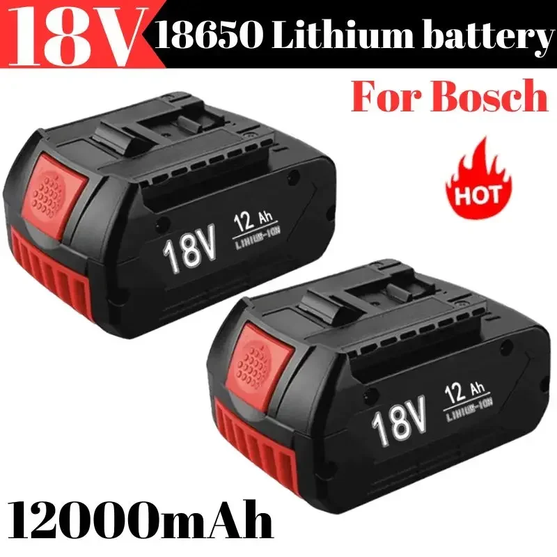 Rechargeable Lithium Ion Battery for Bosch 18V 12.0A Backup Battery Portable Replacement BAT609 BAT609G 618