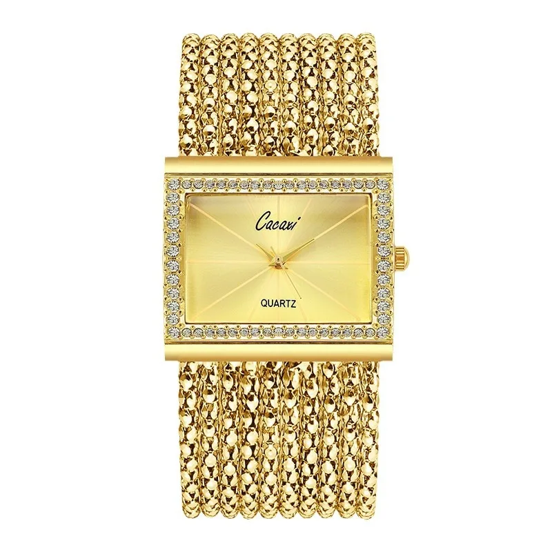 

Women Square Quartz Watch Fashion Bracelet Watch Rhinestone Elegant Ladies Wristwatch Luxury Casual Jewelry Watch