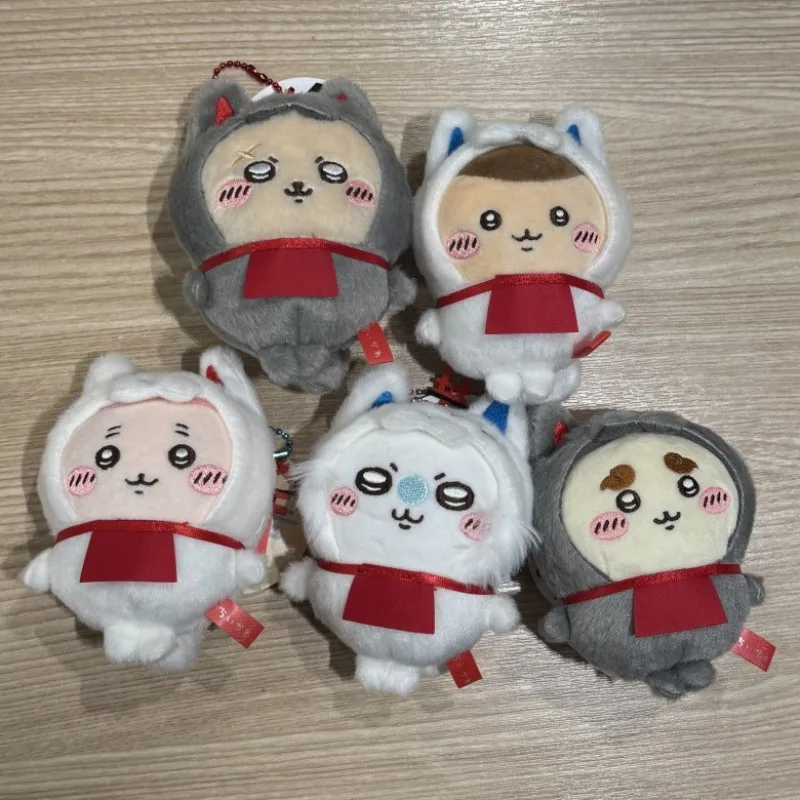 

Chikawas Fushimi Inari Shrine Kitsune Kigurumi Plush Keychain Bag Charm Cute Anime Character Mascot Doll Pendant Gift