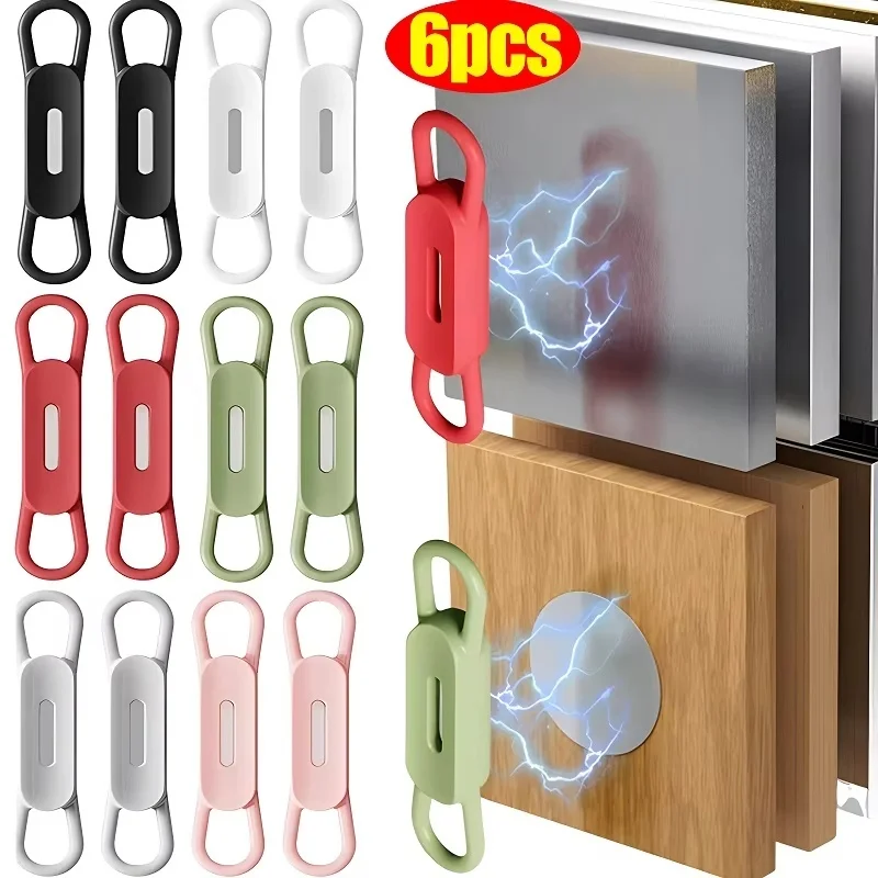 

2-6 шт. магнитный держатель для карандашей, силиконовые регулируемые зажимы для сенсорных ручек для стола, холодильника, досок, аксессуары для офисного стола