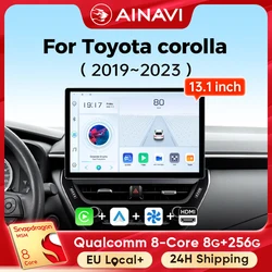 Ainavi 13.1 Inch For Toyota Corolla E210 2019 2020 2022 2023 Car Radio Wireless Carplay Android Auto Car Multimedia Player 2K