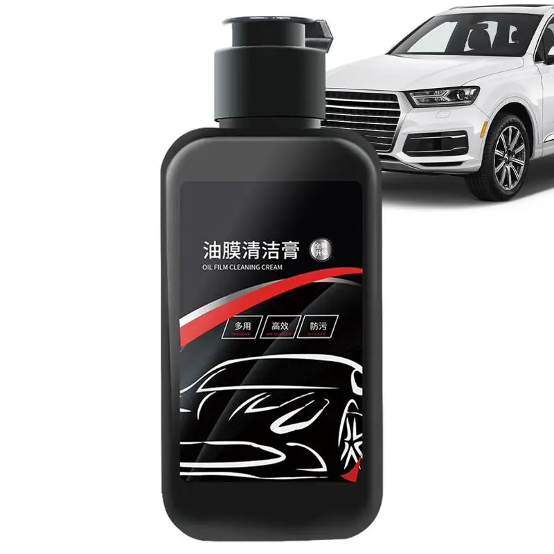 

For Refer To Description Car Glass Oil Film Cleaner Oil Film Remover With Scraper 120ml Glass Cleaner Powerful Deep Cleaning Car