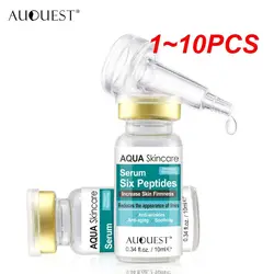 1~10PCS 10ml Six Peptides Serum Liquid Coenzyme Q10 Hyaluronic Acid And Anti-wrinkles VC Whitening Collagen Face Lift Skin Care